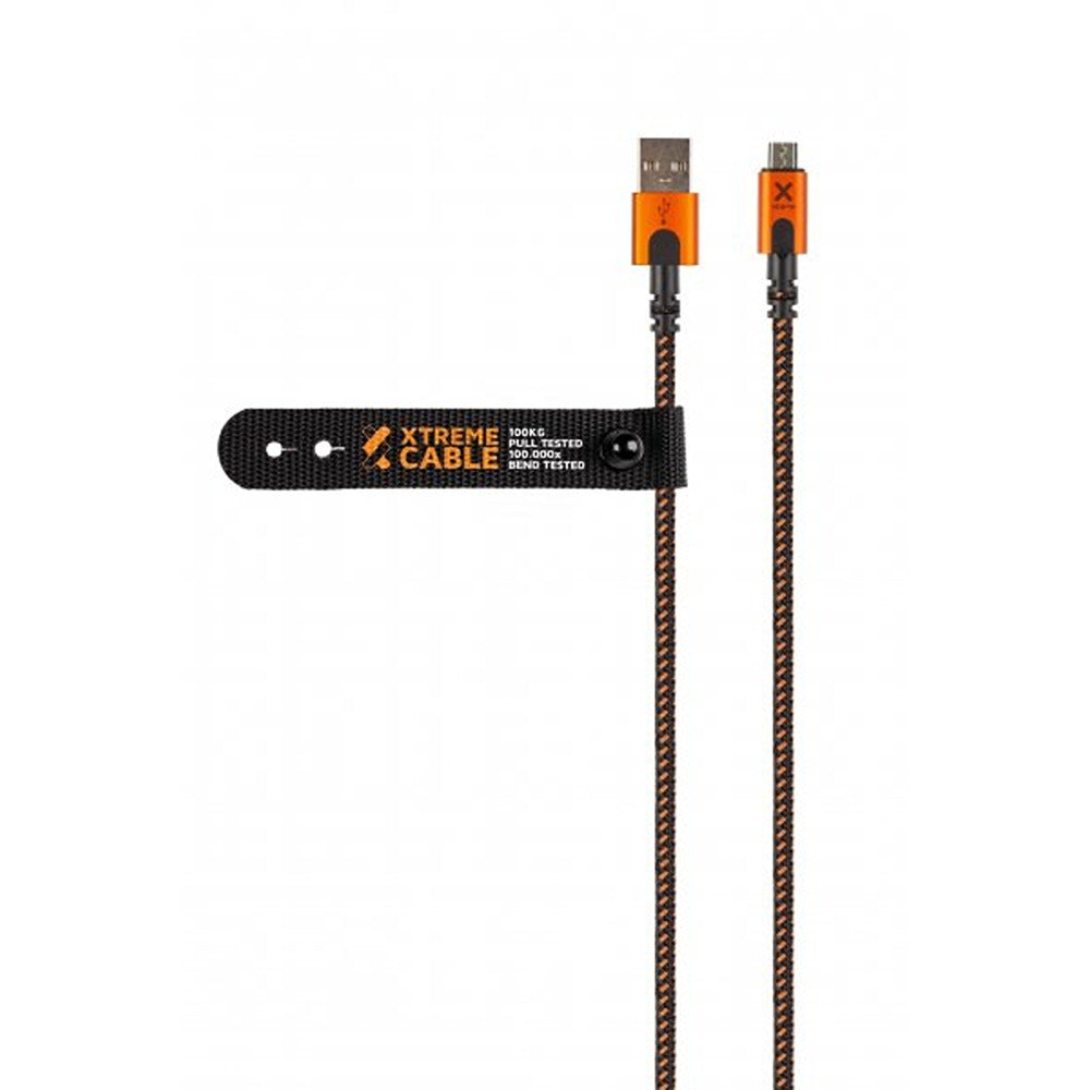 Xtorm Xtreme USB-A to Micro USB Kabel 1.5m Svart Orange