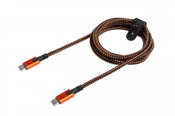 Xtorm Xtreme USB-C to USB-C PD Kabel 1.5m Svart Orange