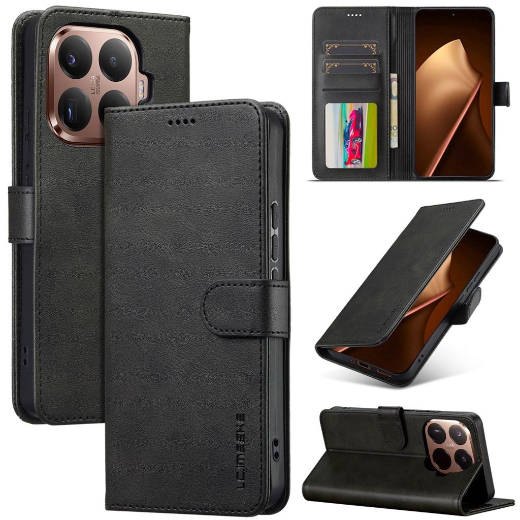 Lc.Imeeke Xiaomi 17T Pro Fodral med Kortfack Stativfunktion Svart