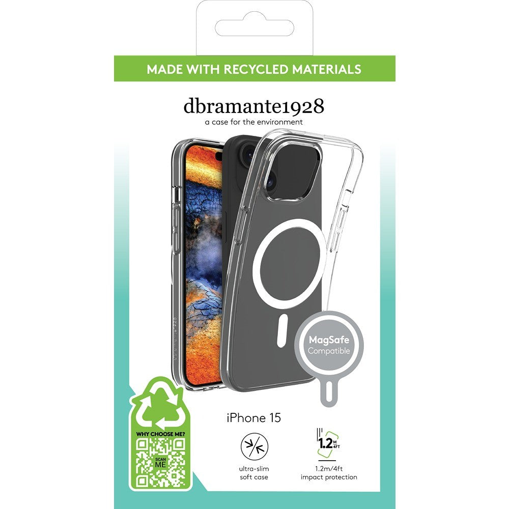 dbramante1928 iPhone 13/14/15/16e/17e Skal Greenland Pro MagSafe Transparent