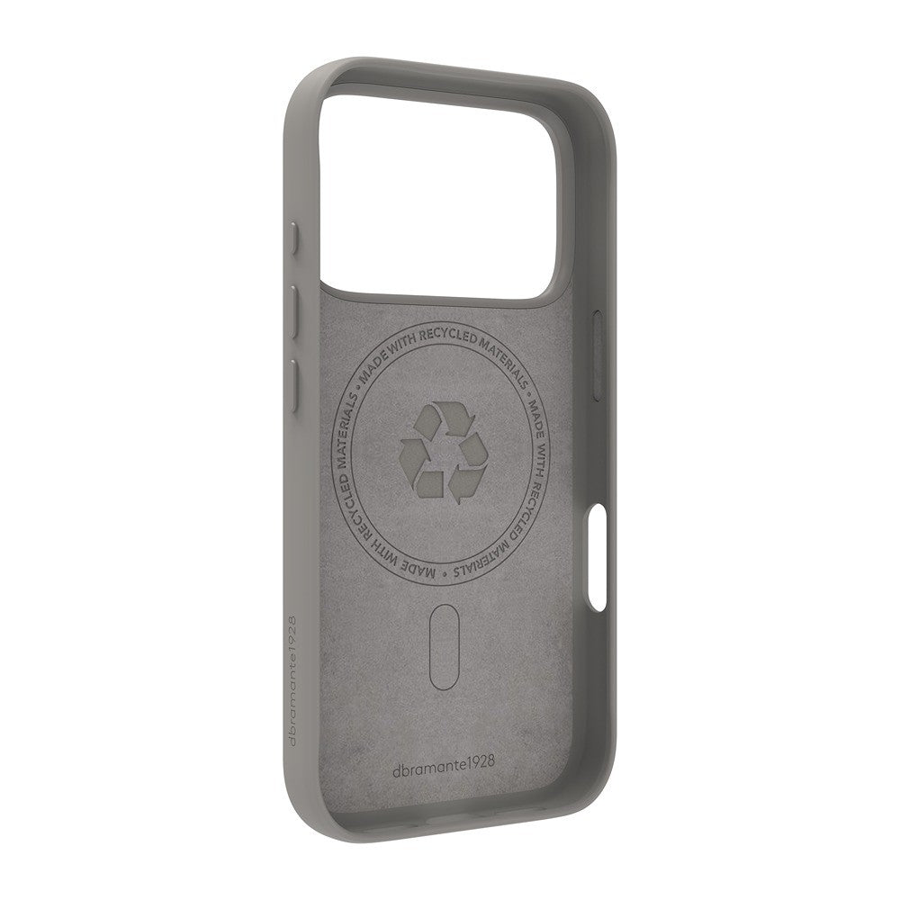 dbramante1928 iPhone 17 Pro/iPhone 18 Pro Skal Roskilde MagSafe Kick ICON River Stone
