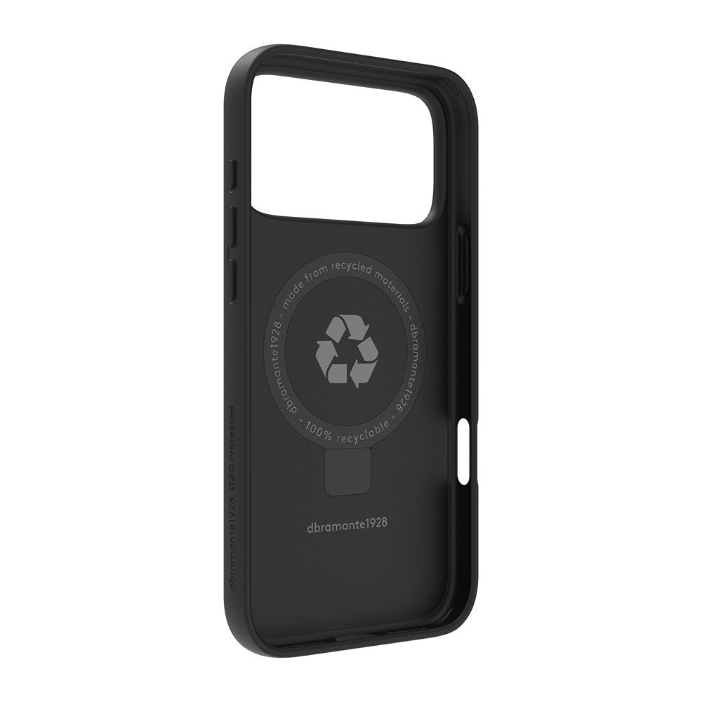 dbramante1928 iPhone 17 Pro Max/iPhone 18 Pro Max Skal Iceland Ultra MagSafe Kick D3O Svart