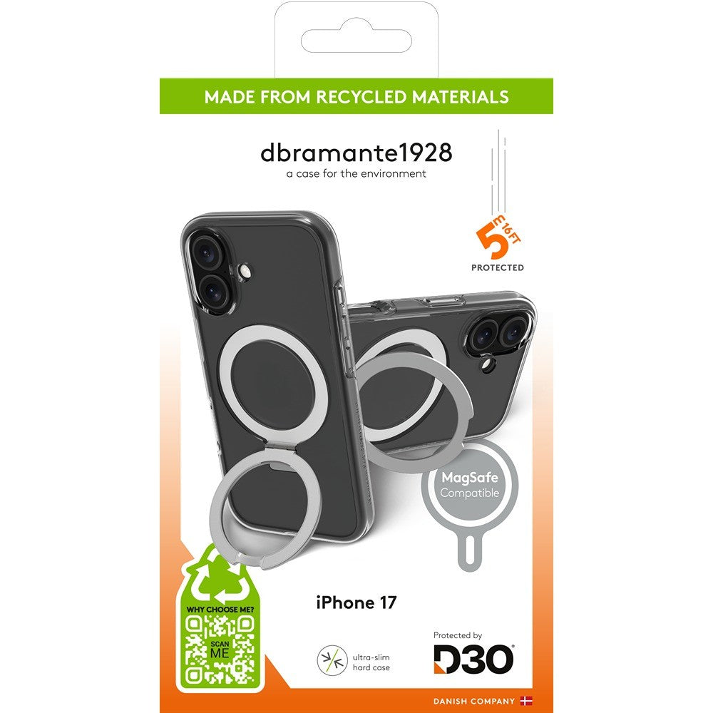 dbramante1928 iPhone 17 Skal Iceland Ultra MagSafe Kick Transparent
