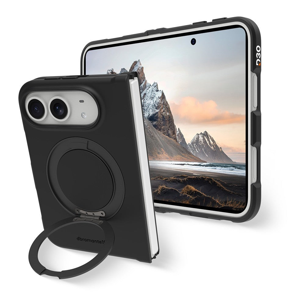 dbramante1928 iPhone Duo Skal Iceland Ultra MagSafe Kick Svart