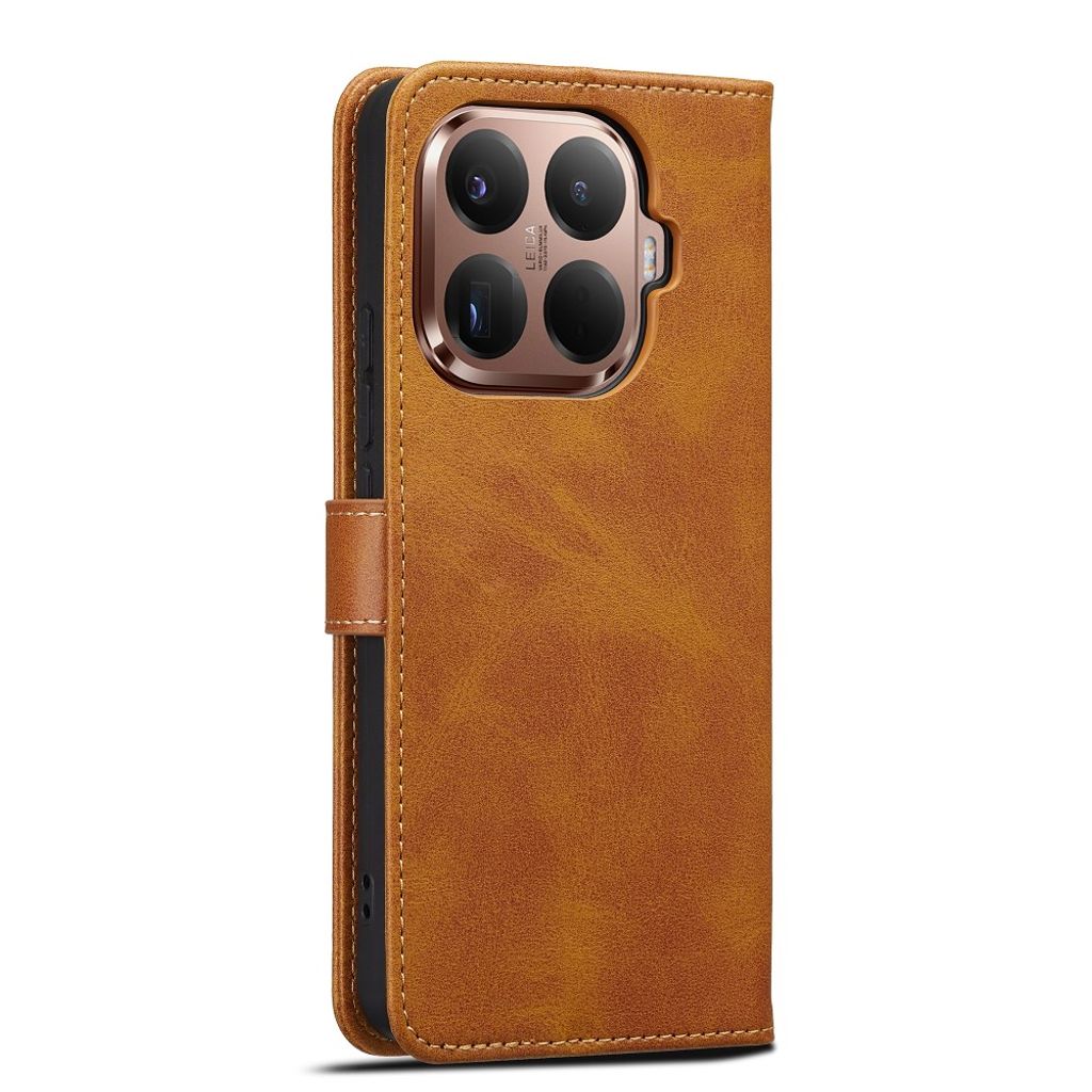 Lc.Imeeke Xiaomi 17T Fodral med Kortfack Stativfunktion Ljusbrun