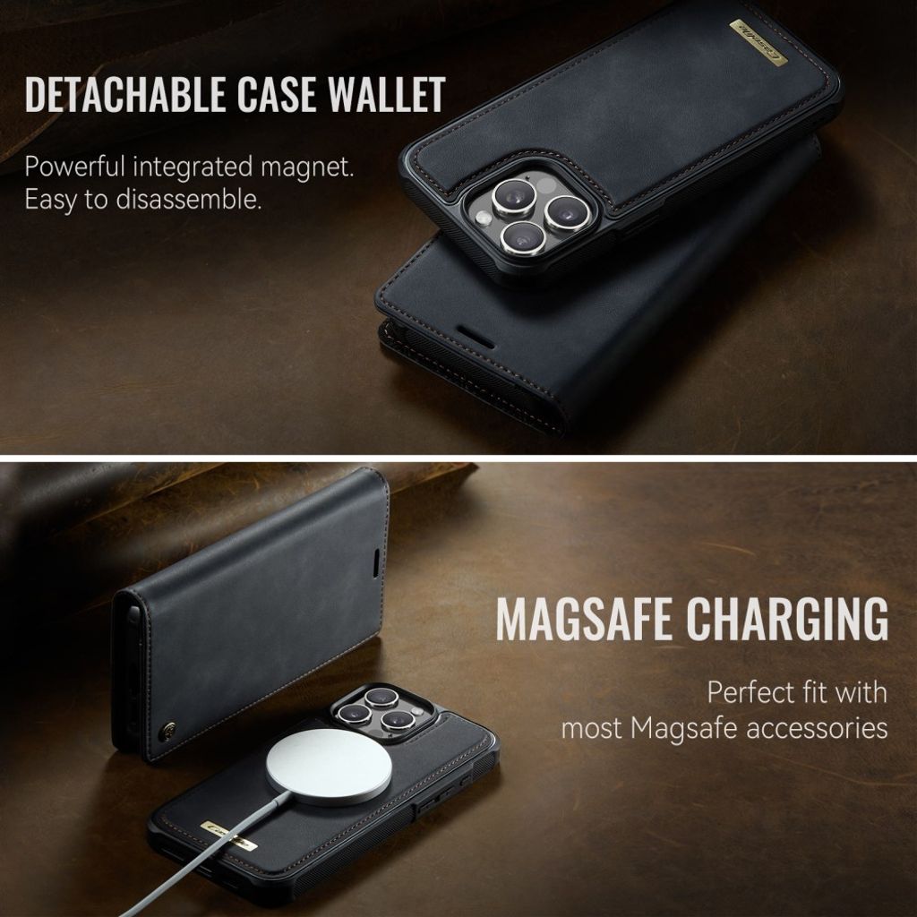 CaseMe iPhone 13 Pro Fodral C49 Series Svart