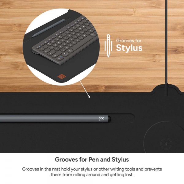 ZAGG Musmatta Desk Mat with Wireless Charging