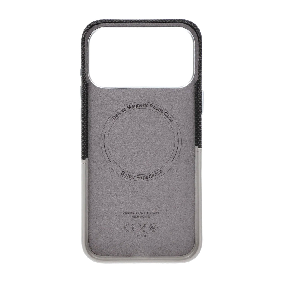 iPhone 17 Pro/iPhone 18 Pro Skal Läder Korthållare MagSafe Grå