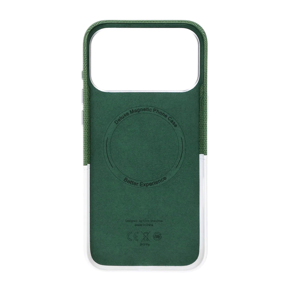 iPhone 17 Pro/iPhone 18 Pro Skal Läder Korthållare MagSafe Vit
