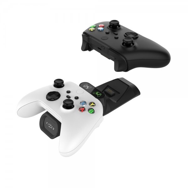 Fixed Dubbel Laddningsdocka till Xbox Series S, X och One Kontroller Svart