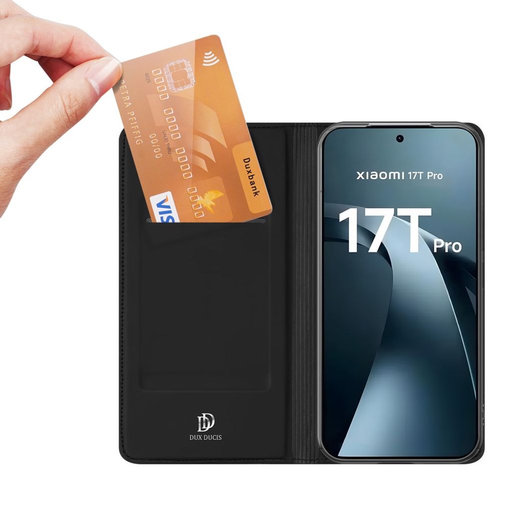 Dux Ducis Xiaomi 17T Pro Fodral Skin Pro Series Svart