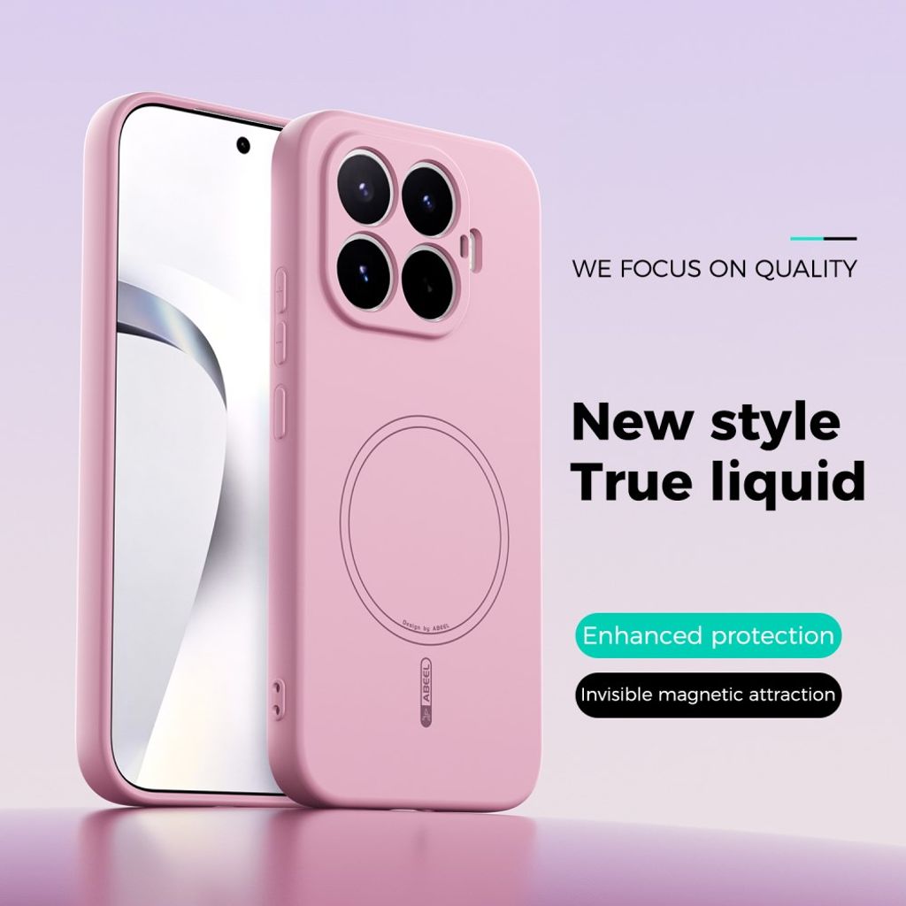 ABEEL Xiaomi 17T Skal Silikon MagSafe Rosa
