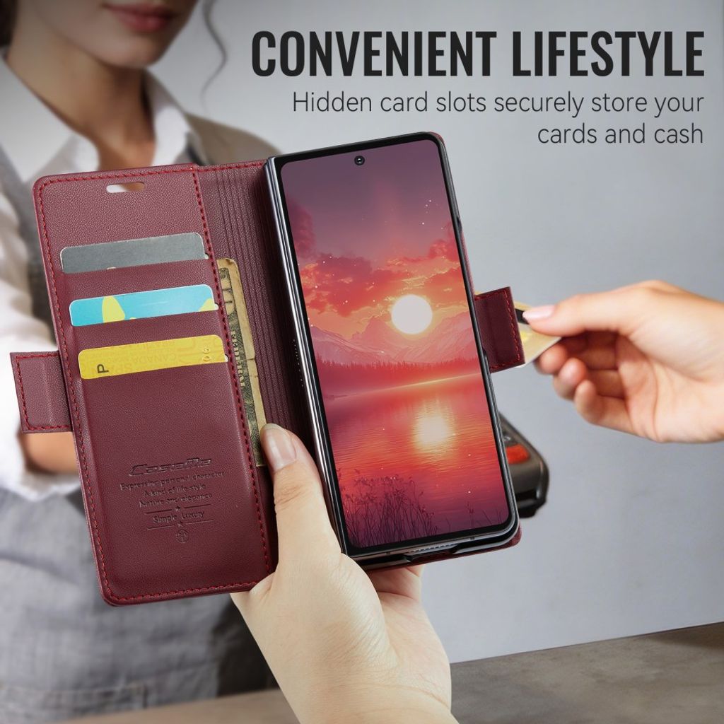 CaseMe Samsung Galaxy Z Fold 8 Ultra Fodral 023 Series Röd