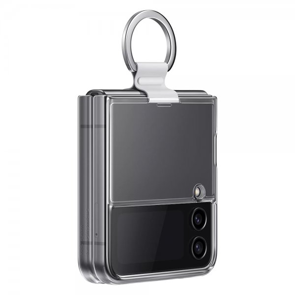 Samsung Original Galaxy Z Flip 4 Skal Clear Cover with Ring Transparent