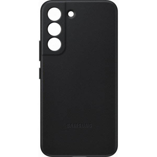 Samsung Original Galaxy S22 Skal Leather Cover Svart