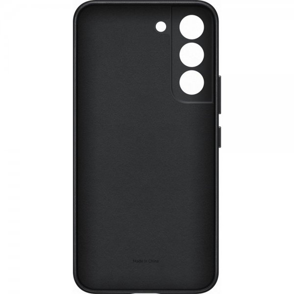 Samsung Original Galaxy S22 Skal Leather Cover Svart