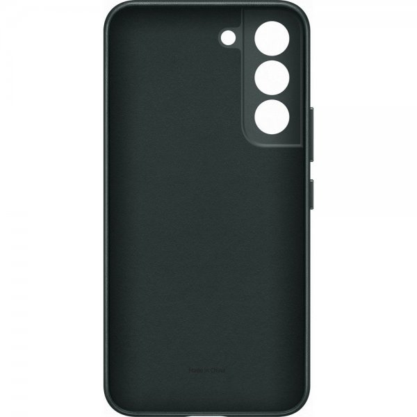 Samsung Original Galaxy S22 Skal Leather Cover Grön
