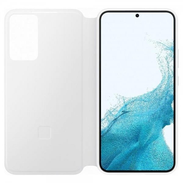 Samsung Original Galaxy S22 Fodral Smart Clear View Cover Vit
