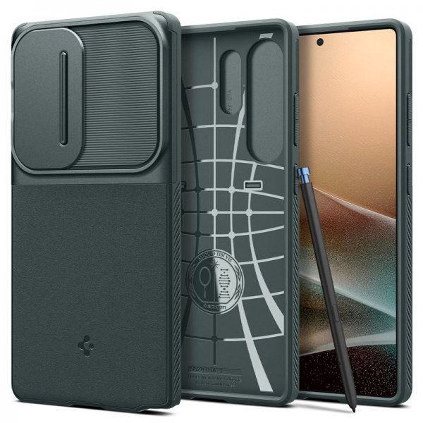 Spigen Samsung Galaxy S25 Ultra Skal Optik Armor Abyss Green