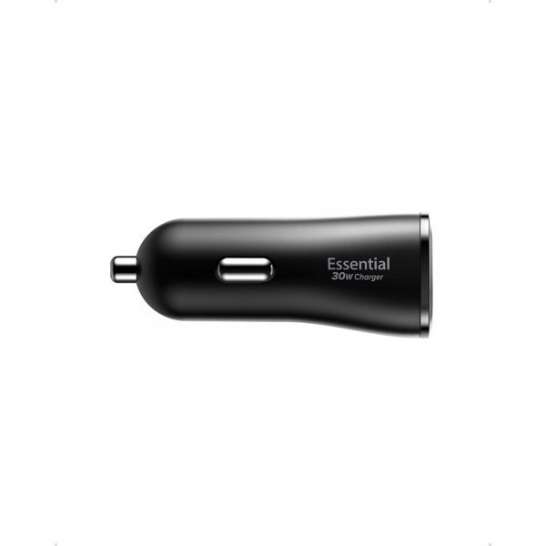 Spigen Essential Billaddare 30W 2xUSB-A Svart