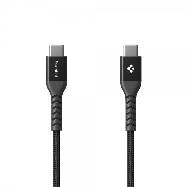 Spigen Essential Kabel Fabric USB-C/USB-C 100W 1m Svart