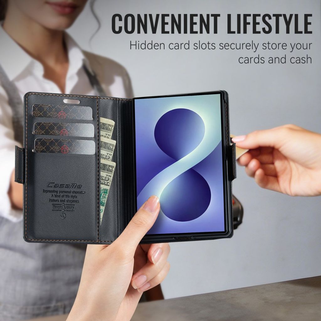 CaseMe Samsung Galaxy Z Fold 8 Fodral 023 Series Svart