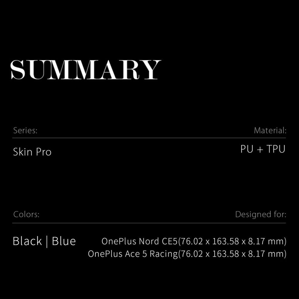 Dux Ducis OnePlus Nord CE5 Fodral Skin Pro Series Blå