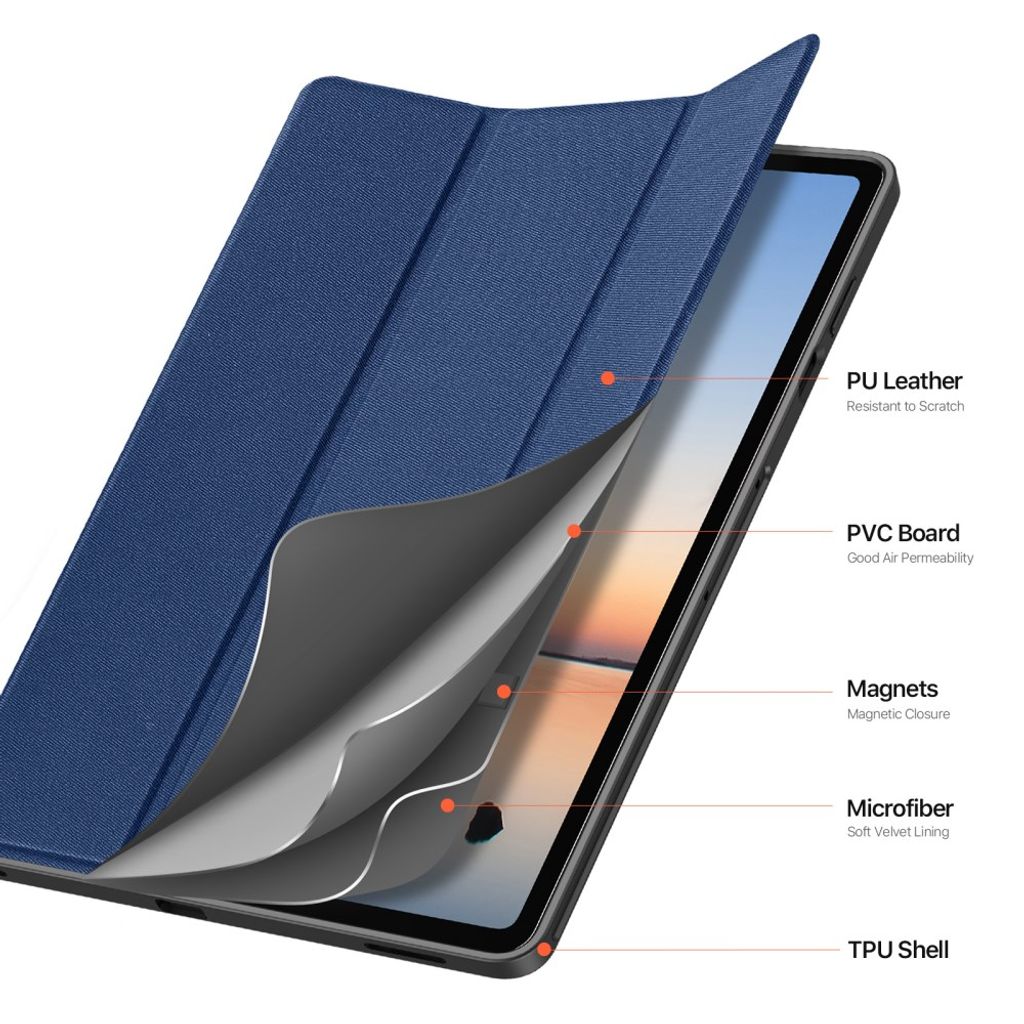 Dux Ducis Samsung Galaxy Tab S12 Plus Fodral DOMO Series Blå
