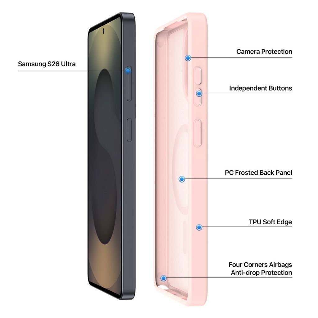 Dux Ducis Samsung Galaxy S26 Ultra Skal Yind Series MagSafe Rosa