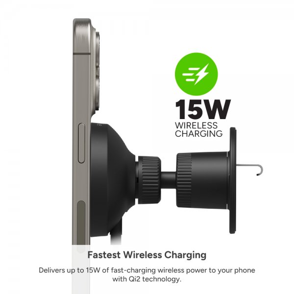 Mophie Bilhållare Snap+ Wireless Charging Vent Mount MagSafe