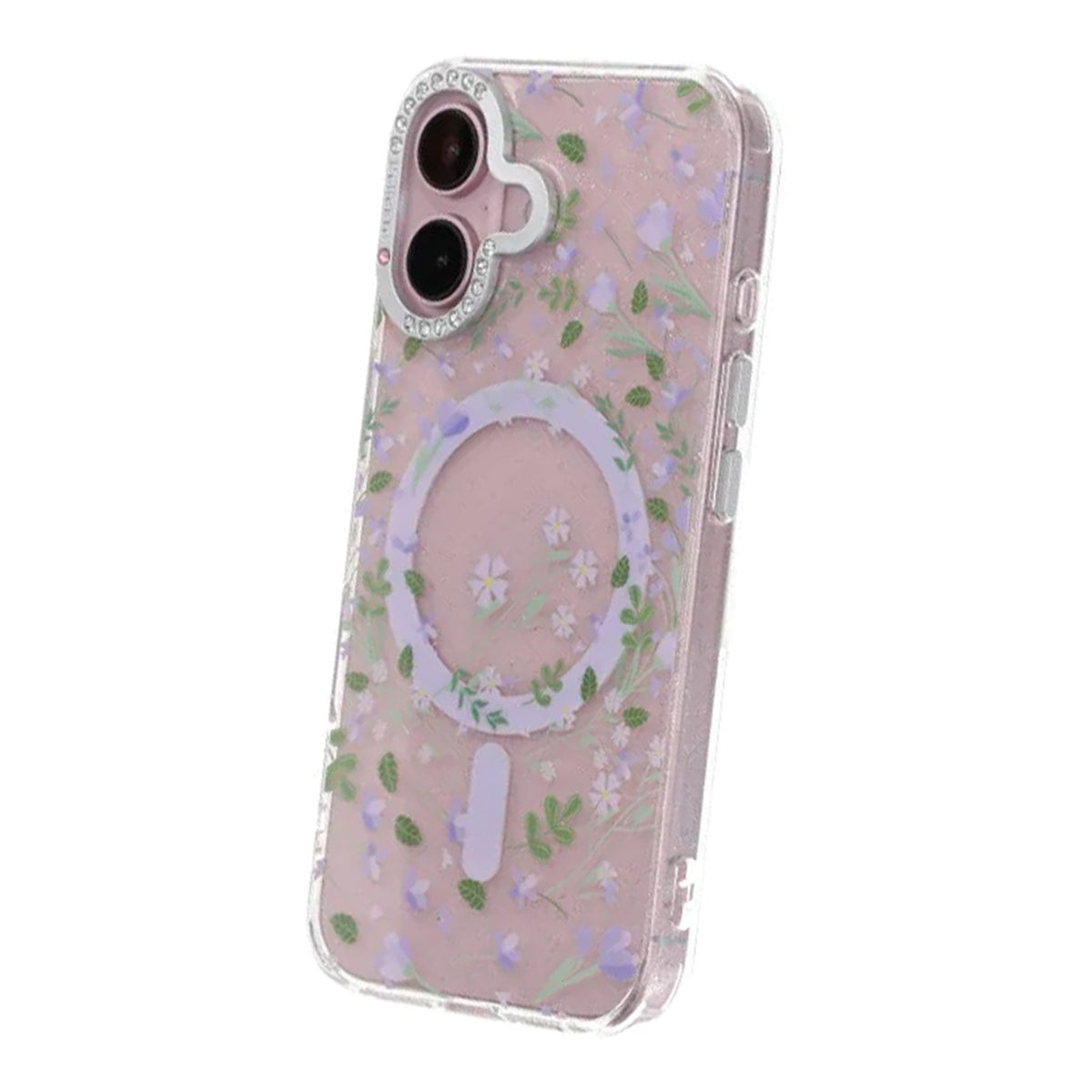 iPhone 16 Skal Blommigt MagSafe Lila