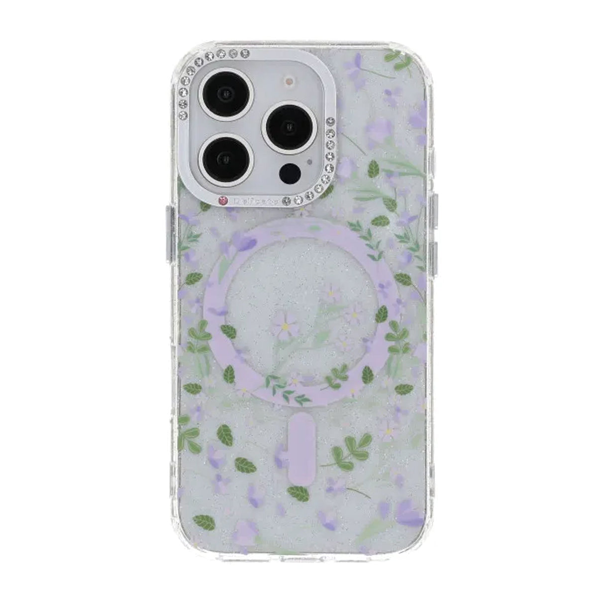 iPhone 16 Pro Skal Blommigt MagSafe Lila
