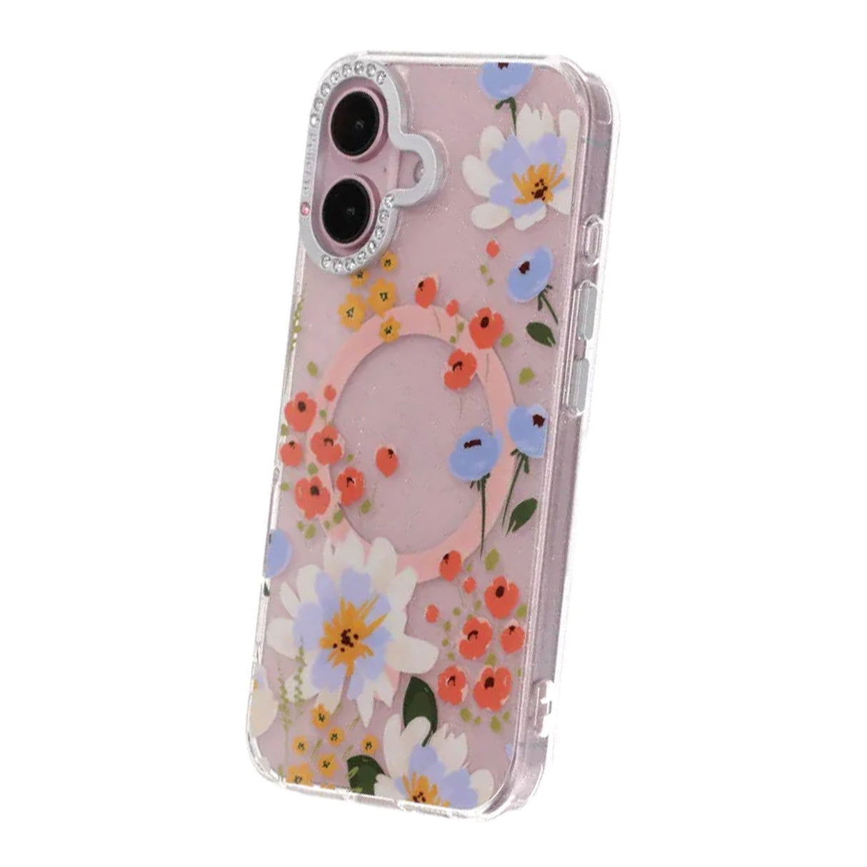 iPhone 16 Skal Blommigt MagSafe Orange