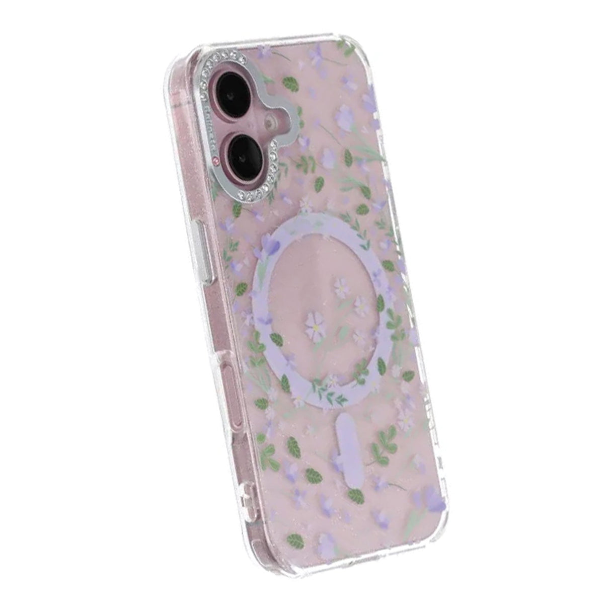 iPhone 17 Skal Blommigt MagSafe Lila