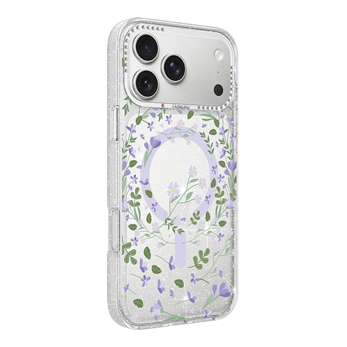 iPhone 17 Pro Max Skal Blommigt MagSafe Lila