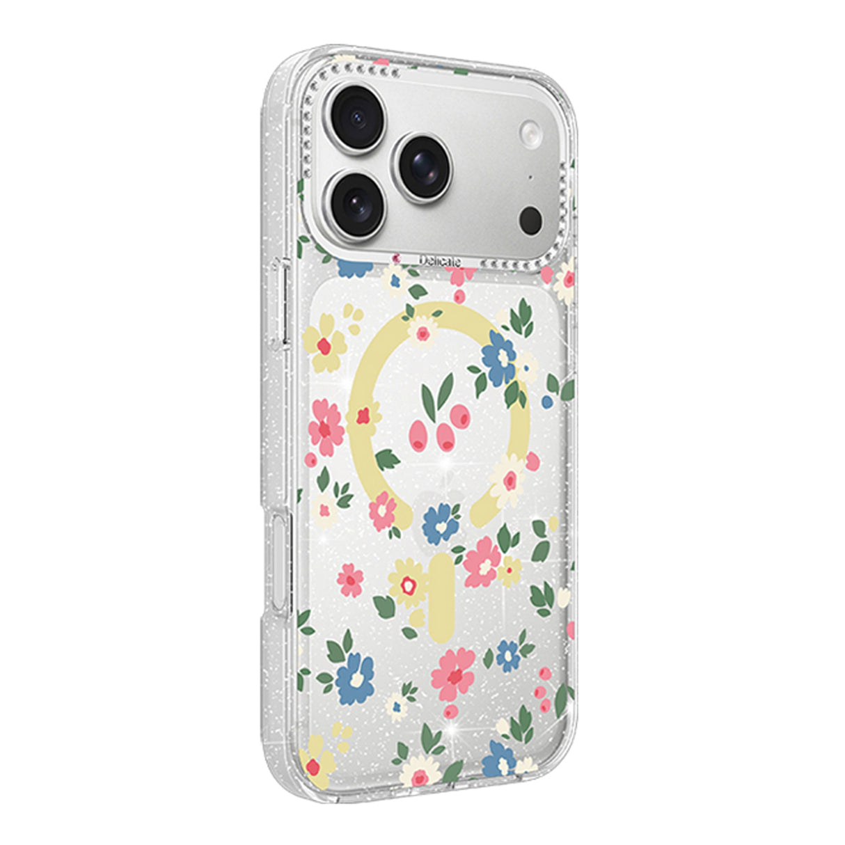 iPhone 17 Pro Max Skal Blommigt MagSafe Gul