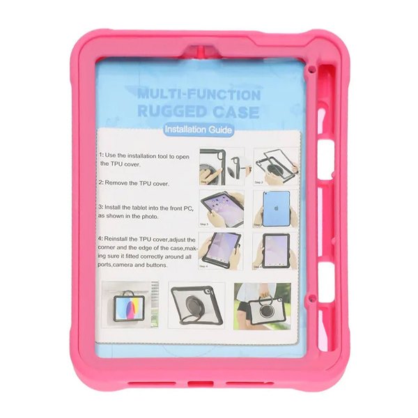 iPad mini (gen 6) Skal med Stativ Rosa