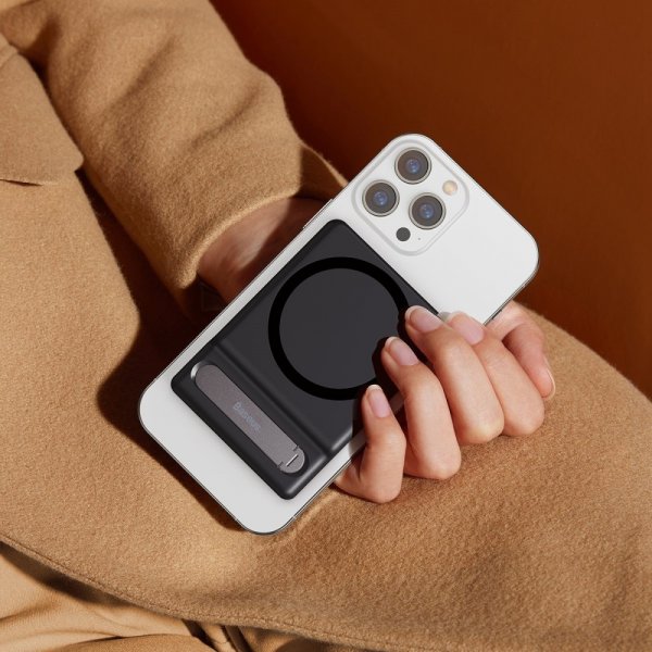 Baseus Foldable Magnetic Bracket MagSafe Svart