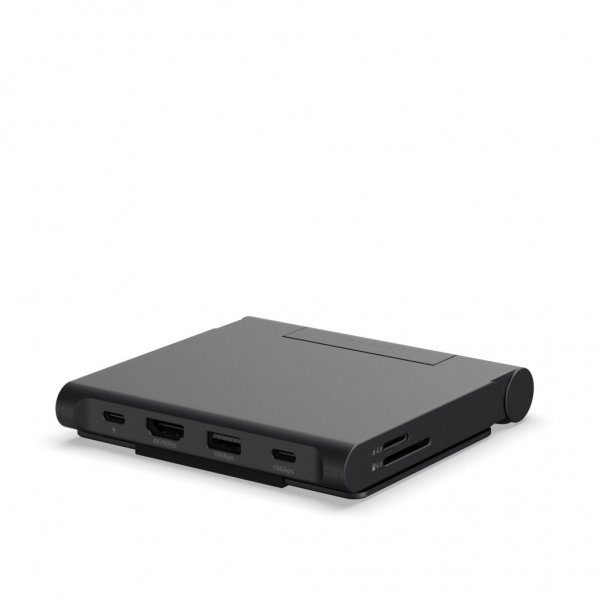 Satechi OnTheGo Hopfällbart Stativ & USB-hub Space Black