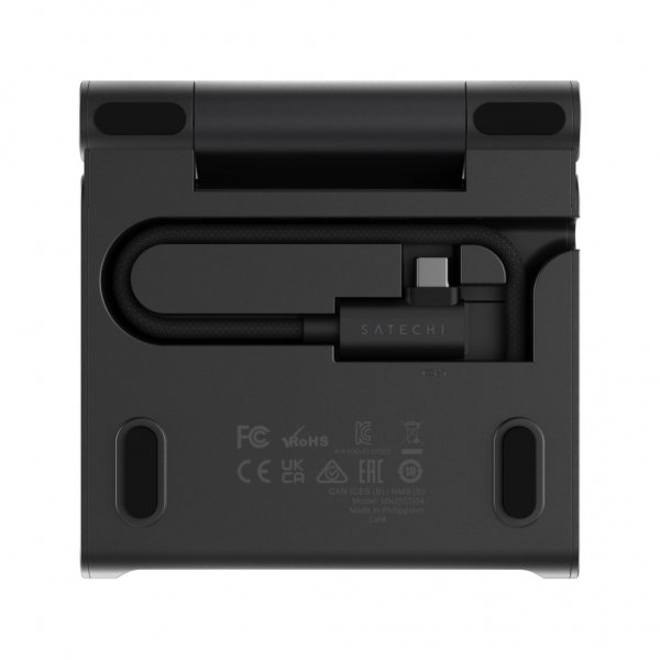 Satechi OnTheGo Hopfällbart Stativ & USB-hub Space Black