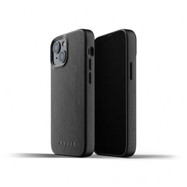 Mujjo iPhone 13 Mini Skal Full Leather Case Svart