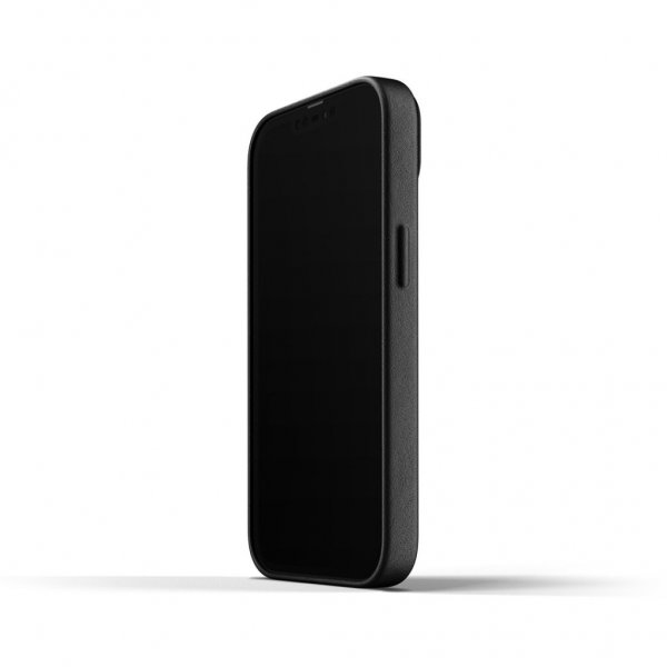 Mujjo iPhone 13 Skal Full Leather Wallet Case Svart