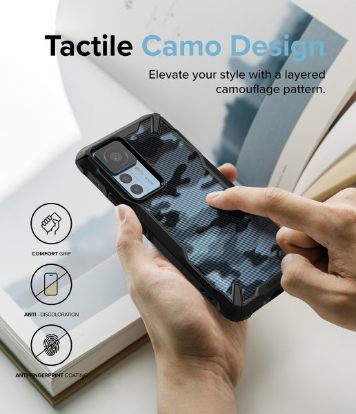 Ringke Xiaomi 12T/12T Pro Skal Fusion X Design Camo Black