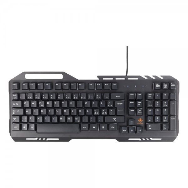 Deltaco Gaming DK120 Gaming Tangentbord RGB Metall Svart