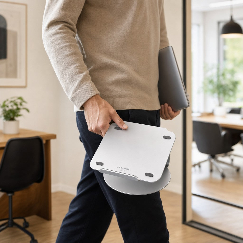 Alogic Datorstativ Elite 360 Laptop Stand Silver