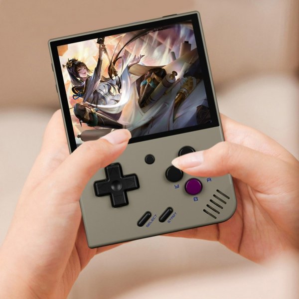 Miyoo Mini+ Handhållen Spelkonsol Retro 3.5" 64GB Vit
