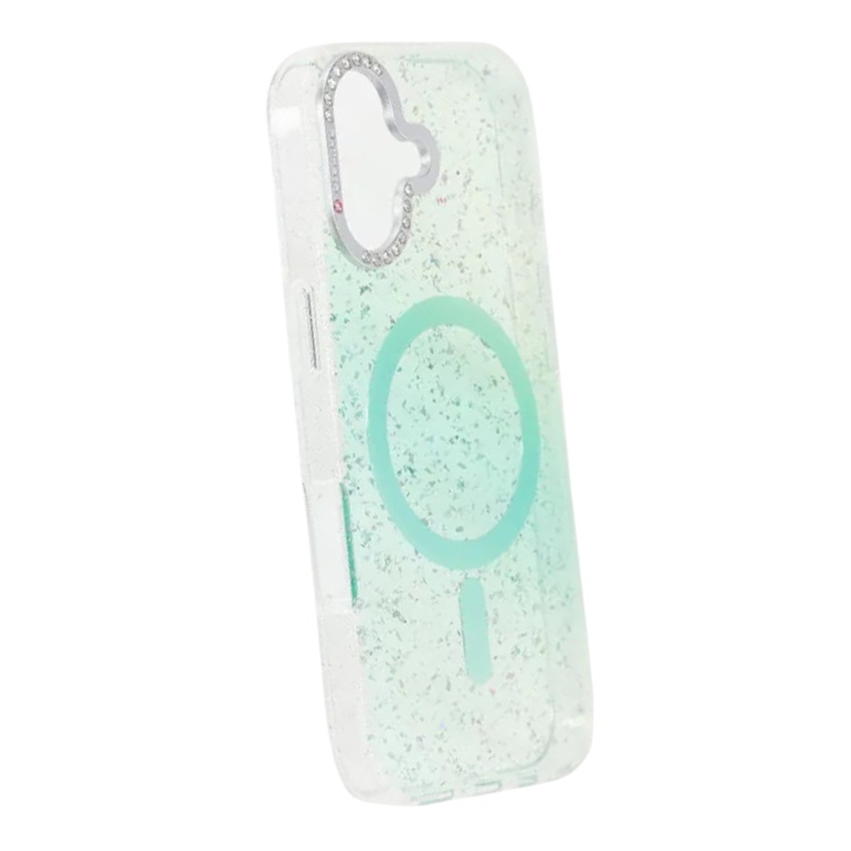 iPhone 17 Skal Glitter Diamond MagSafe Grön