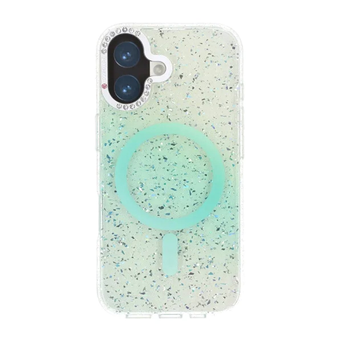 iPhone 17 Skal Glitter Diamond MagSafe Grön