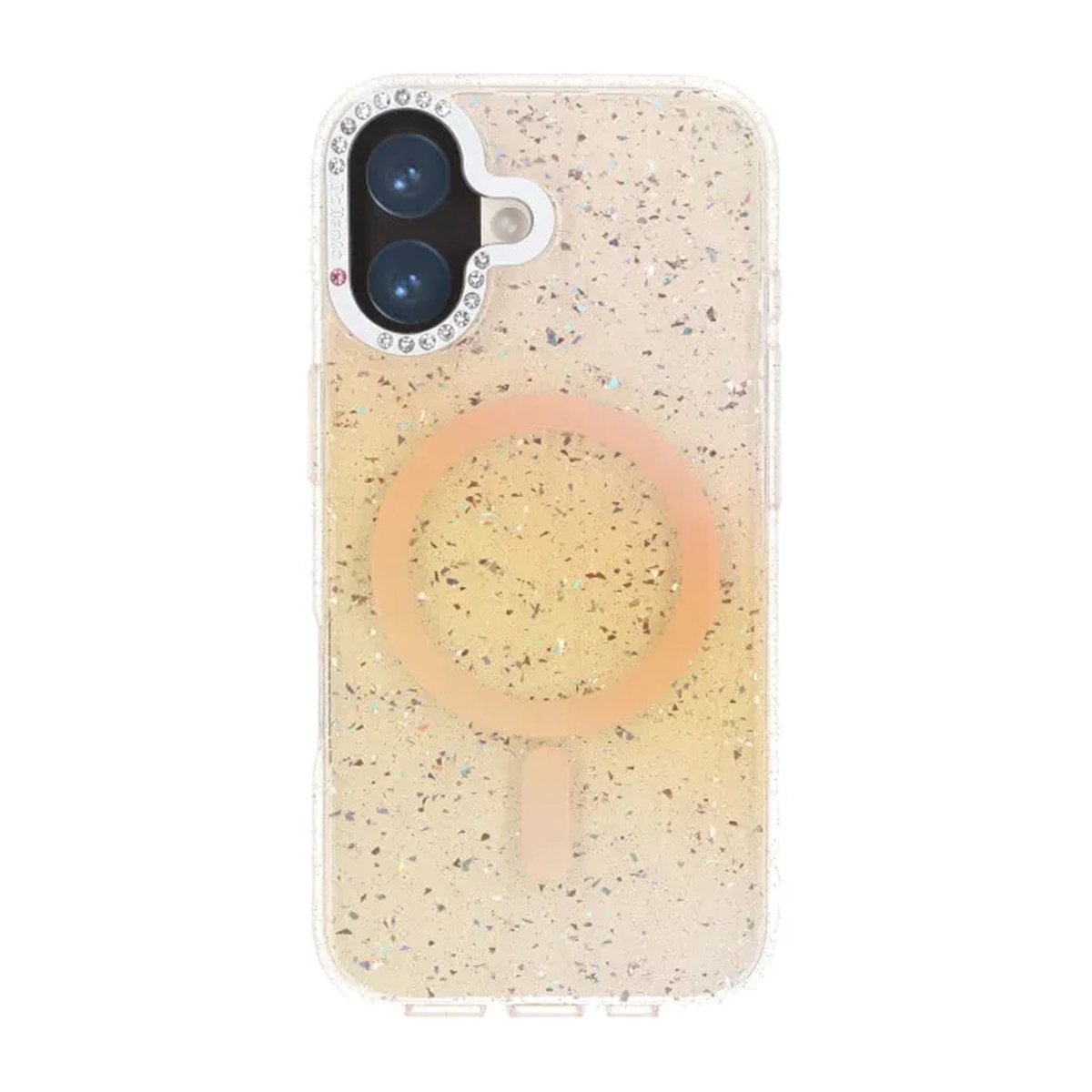 iPhone 17 Skal Glitter Diamond MagSafe Guld