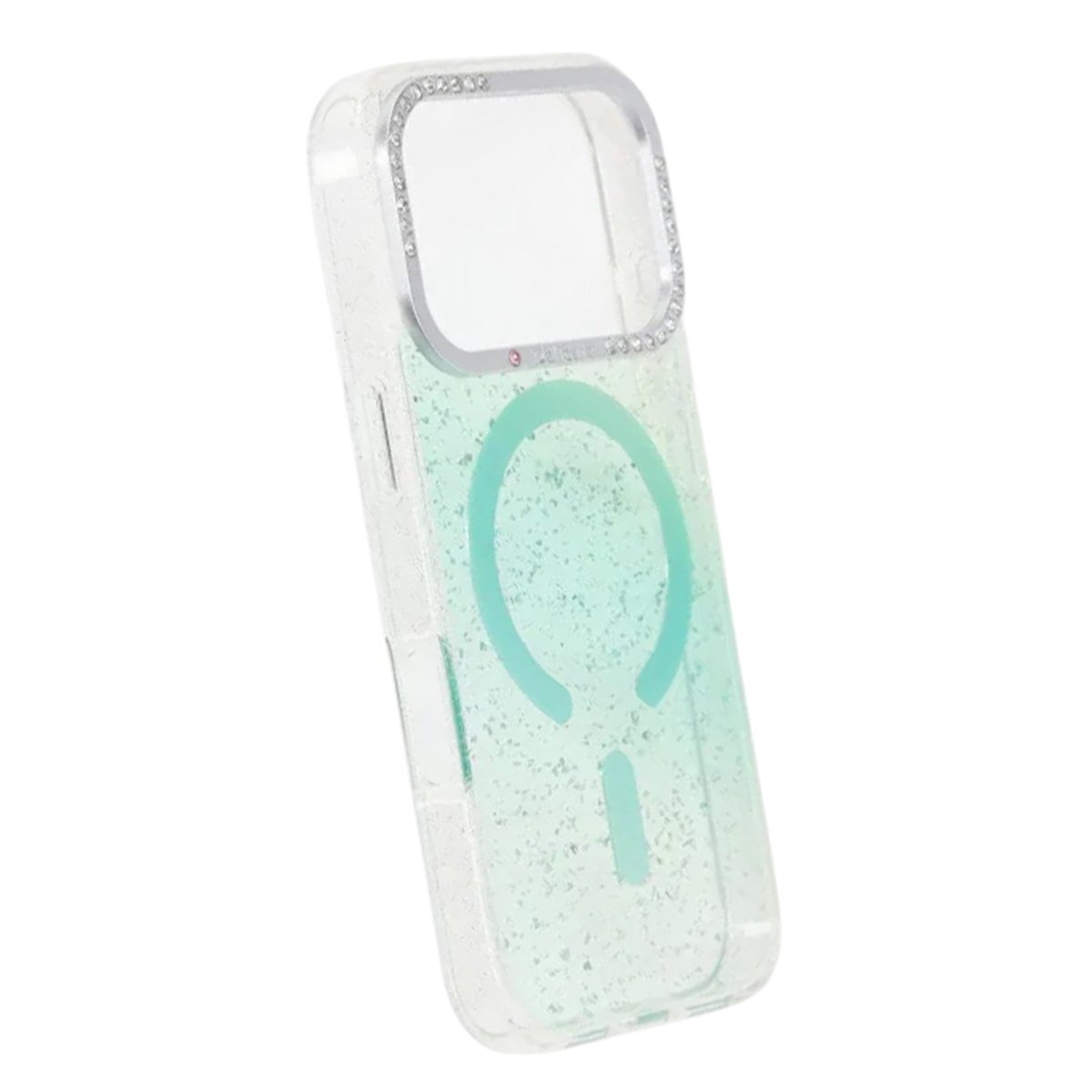 iPhone 17 Pro Skal Glitter Diamond MagSafe Grön